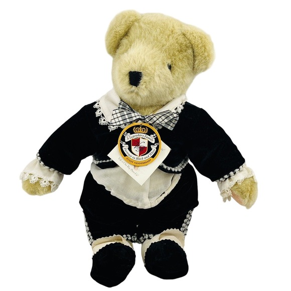 Portrait In Black & White Fuzzy Vanderbear Plush Bear 12" NABCO Legendary Family - Picture 1 of 6